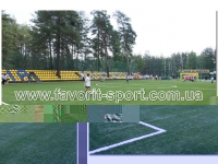 Футбольное поле детский лагерь Перлина Донеччини г.Святогорск искусственная трава Lesmo