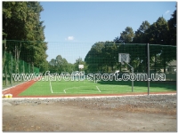 Универсальная площадка (футбол, баскетбол ) школа п.Хлебодаровка (Донецкая область) искусственная трава Green 2000