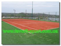 Теннисный корт с искусственной травой г.Алчевск