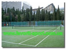 Теннисный корт с искусственной травой спорткомплекс гостиница Интурист г.Ялта