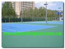 Теннисный корт с покрытием хард спорткомплекс г.Донецк
